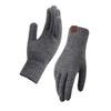 Winter knitted gloves warm and cold outdoor solid color velvet windproof student writing wool gloves cycling