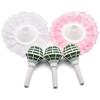 1 Set Foam Bouquet Handle Bridal Floral Wedding Flower Holder + Lace Collar Decoration DIY