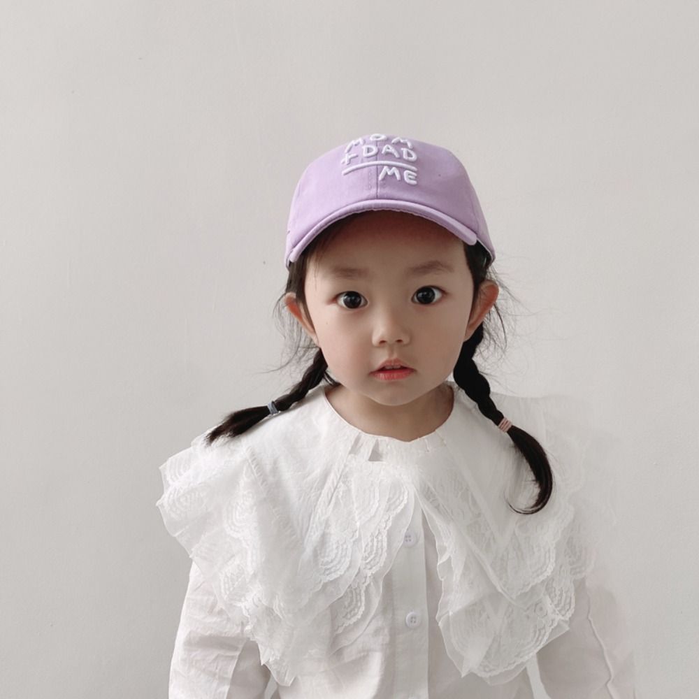 Adjustable Children's Cap MOM+DAD=ME Sunscreen Hats Gifts Embroidery Baseball Caps  For Boys Girls