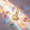 Colier Floare de Lotus Copacul Vieții Pandantiv Floare Chakra Colier 7 Culori Curcubeu Yoga Lotus Meditație Amuletă Bijuterii Energie Chakra