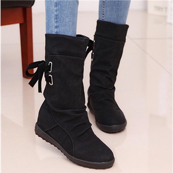 elegant flat boots