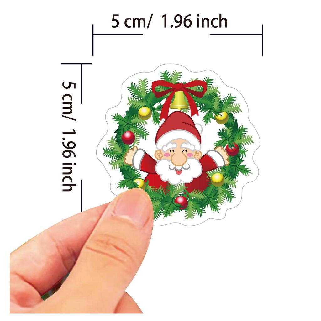 100 Christmas Bright Cartoon Stickers: Perfect for Suitcases, Computers, Water Cups, Motorcycles, and More