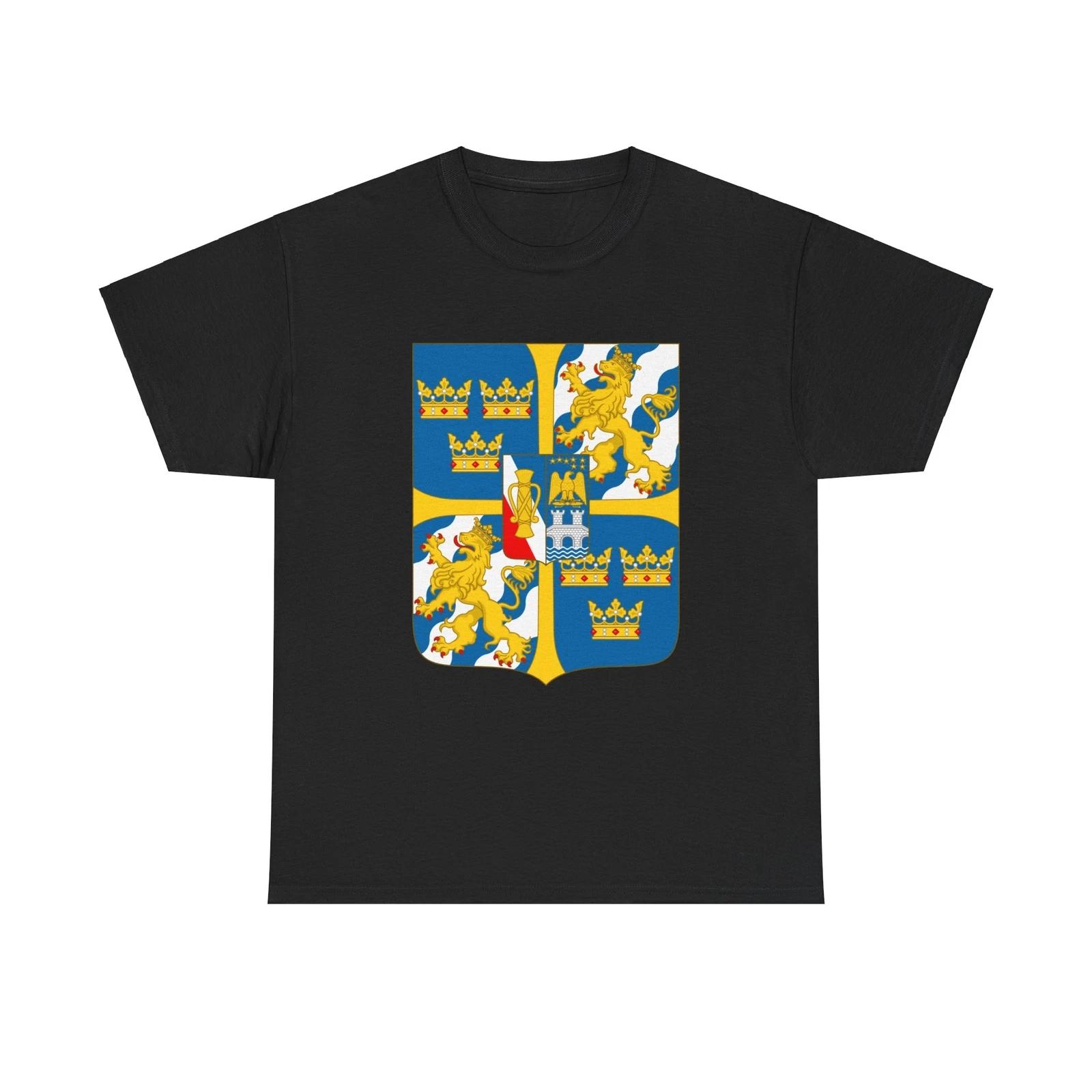 Great shield of arms of Sweden - T shirt 2XL