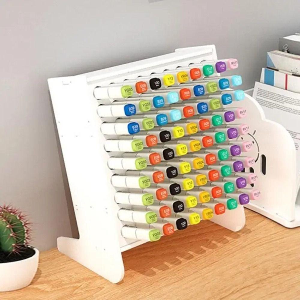 Stationery Store Marker Pencil Storage Rack Large Capacity Colored Pencil Holder  Office Desk