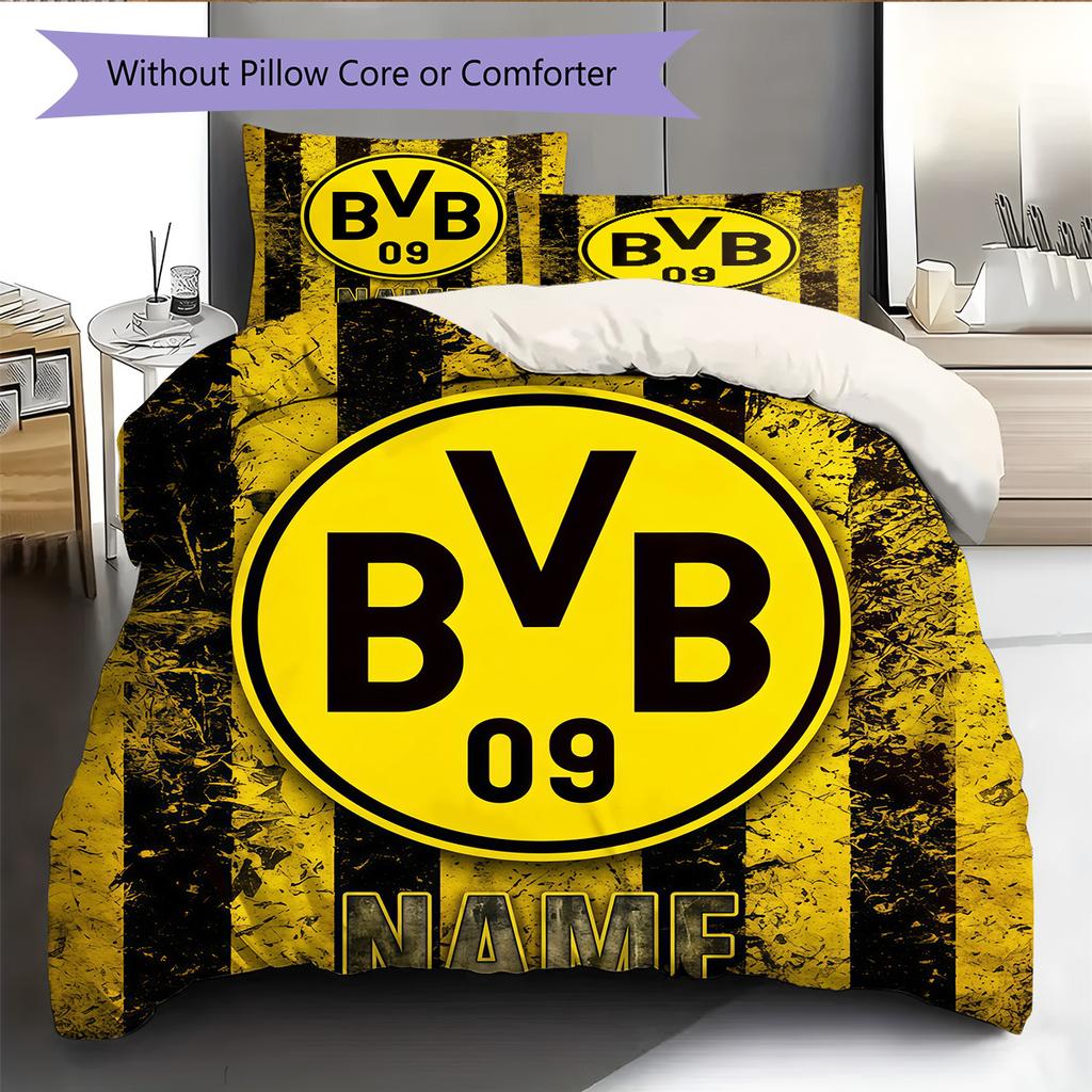 Custom Name BVB 09 Pattern Bedding Quilt Set Home Decoration Gift (1 * Duvet Cover + 2 * Pillowcase Without Core)
