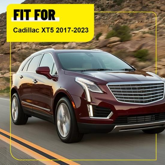 For Cadillac XT5 2017-23 Gloss Black Pillar Post Window Door Trim Cover 6PCS EXV