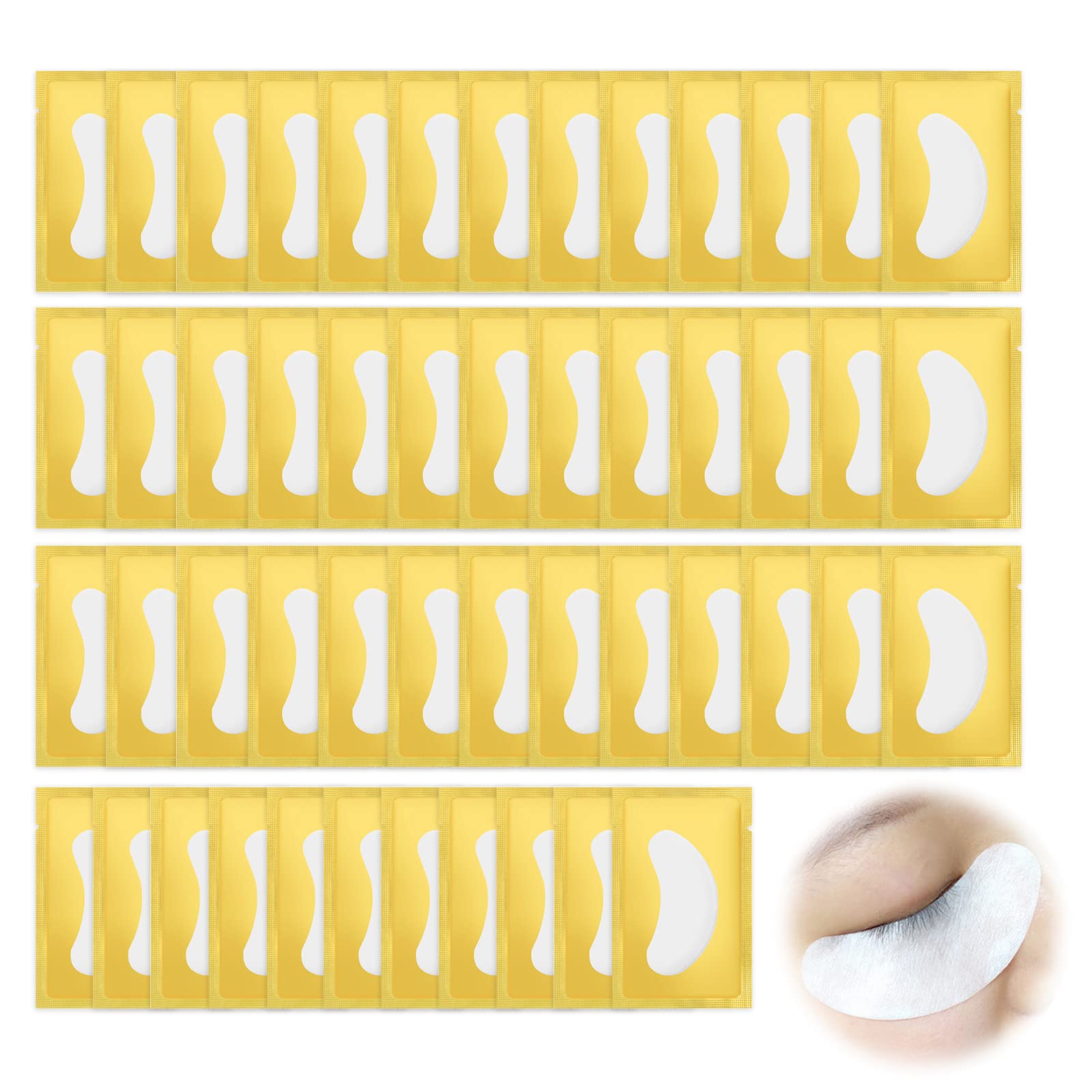 

ZHEJIA Eye Eye Protection 100 Eye Eyelash Extension Protection Tape Mask, Tape, Sheets/50 Pairs, Mask,