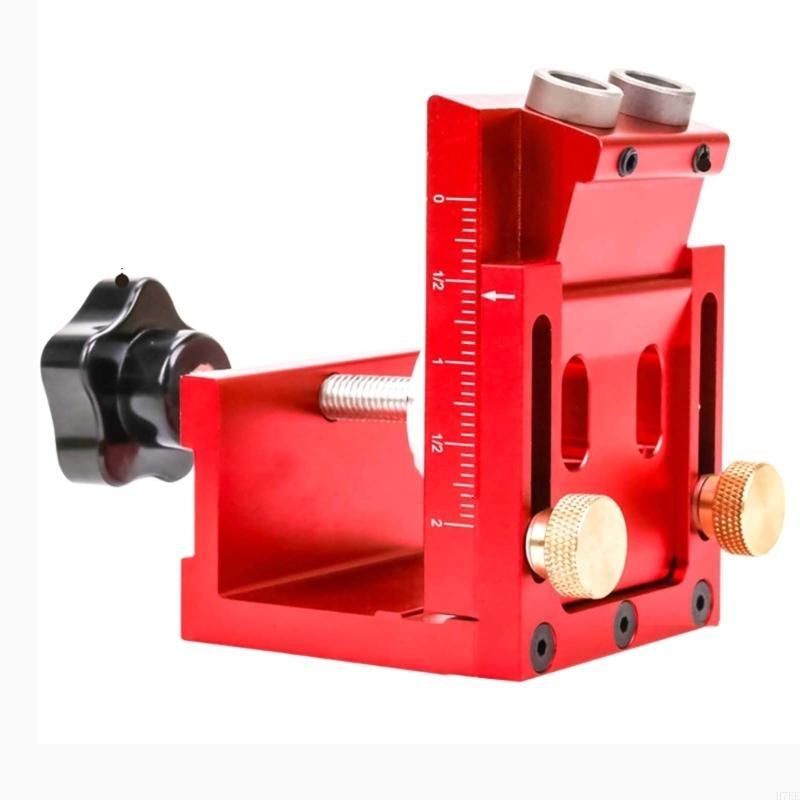 H7EE Oblique Hole Locators Woodworking Positioners Drill Bit Pocket Hole Jig Set