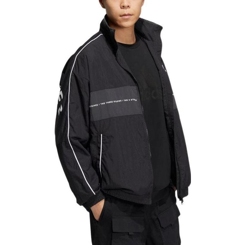 adidas Jackets Unisex Black Stand Collar Moderate Other IA9425