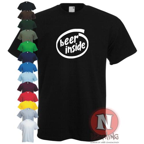 Cerveza Interior Camiseta Divertido Bebible Pub BAR Festival Stag Noche Holiday