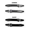 For Kia K4 2026 2026 2026 Auto Styling Exterior Black Carbon Fiber Outside Door Handle Cover Stripes Trim LHD
