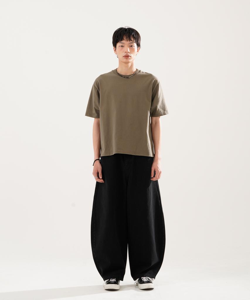 JEMUT Skill Washed Balloon Pants 3-Piece Set Black Nslp2611