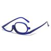 180 Rotating Magnifying Glasses Women Anti Blue Light Reading Makeup Clamshell Presbyopic Eyewear Goggle+1~5