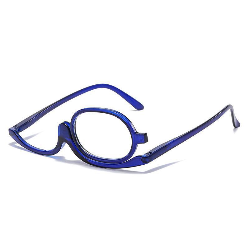 180 Rotating Magnifying Glasses Women Anti Blue Light Reading Makeup Clamshell Presbyopic Eyewear Goggle+1~5