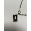 Used Justin Davis Silver 925 Silver Necklace Top CURIO Bible Cross