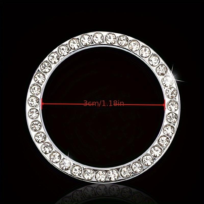 Sparkling Engine Start Stop Button Cover Bling Ignition Knob Stylish Car Interior Accessory & Shiny Gift for Automotive Enthusiasts