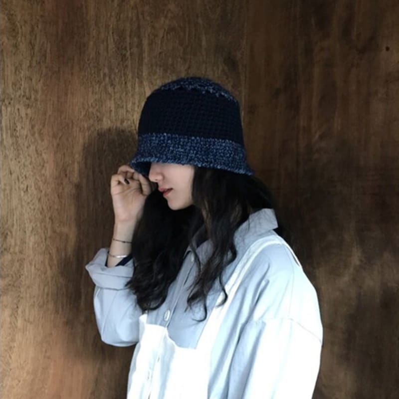 

MISU A BARBE ПЛОСКАЯ ШЛЯПА ТЕМНО-СИНЯЯ blue