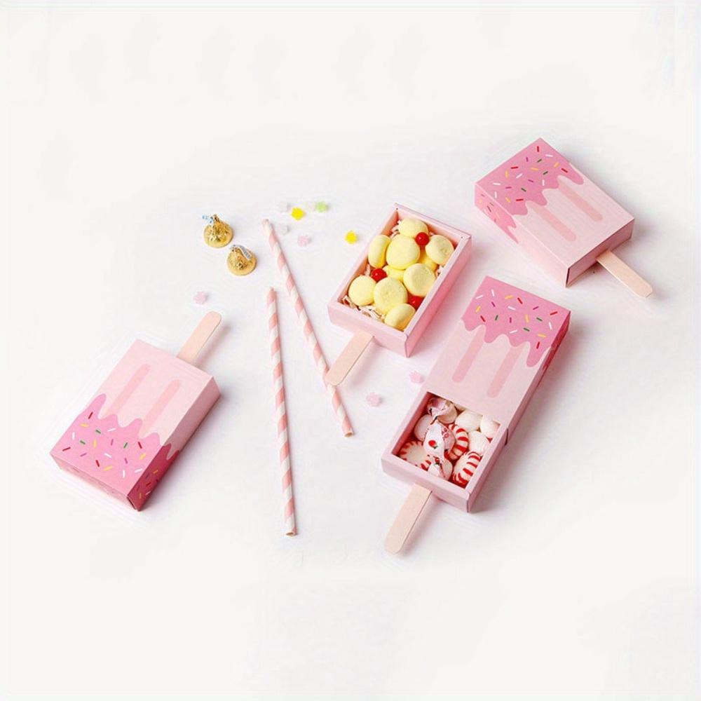 20 PCS Boîte à Bonbons de Fête Mignon Cartoon Tiroir Cadeaux de Fête Forme de Glace Boîtes Cadeaux Cadeaux de Douche Créatif Boîtes à Bonbons de Mariage