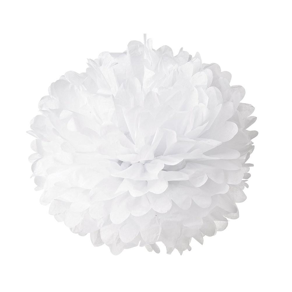 

10Pcs 10Inch Paper Pom Poms Light Pink 25Cm Festive Hanging Decor for Party Wedding Shower Balloon Setup Paper Flower белый
