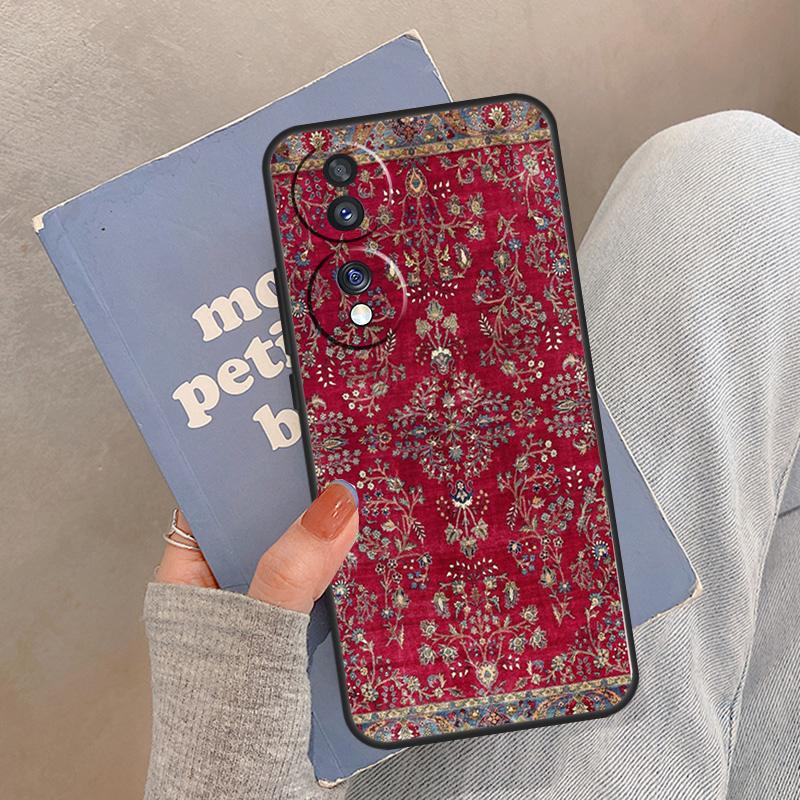Persian Carpet Floral Pattern Case For Honor Magic 8 Pro 5 6 7 Lite Cover For Honor 200 400 90 70 50 X8a X8b X9a X9b X9c