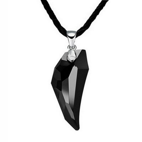 

Ожерелье с кулоном для пары T27 Кристалл Волчий Зуб для женщин и мужчин - Ювелирное украшение в корейском стиле, подарок