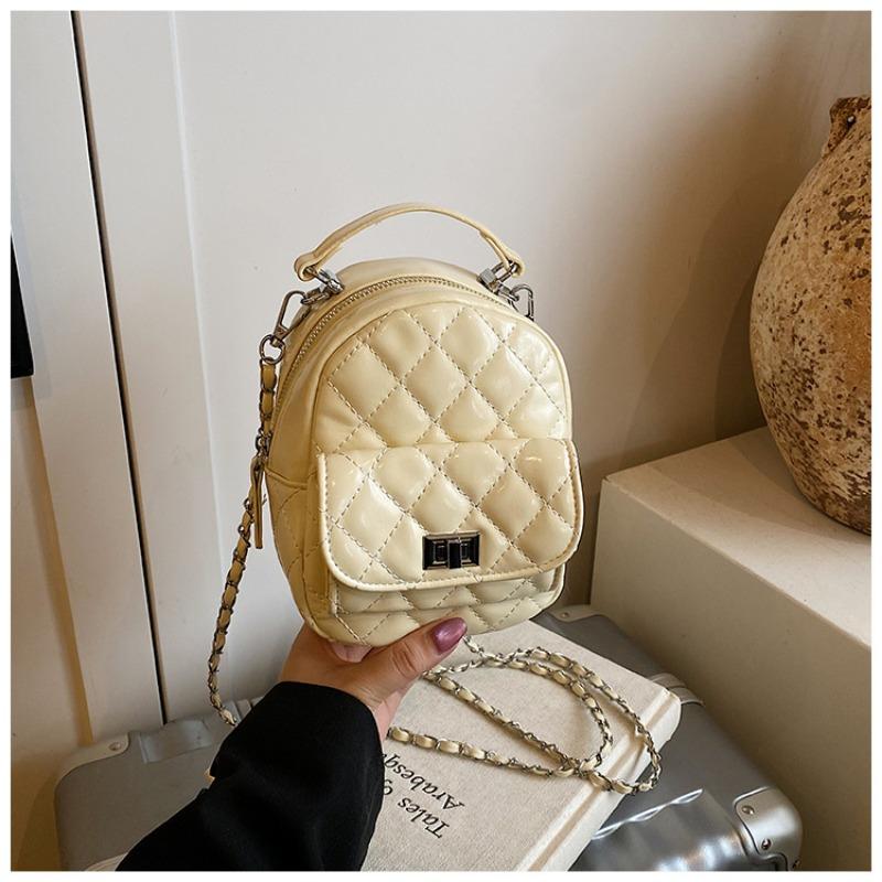 

Рюкзак-цепочка ромбовидной формы, женский, модный, нишевый, для отдыха, уличный, трендовый, школьный, легкий, дорожный рюкзак жёлтый