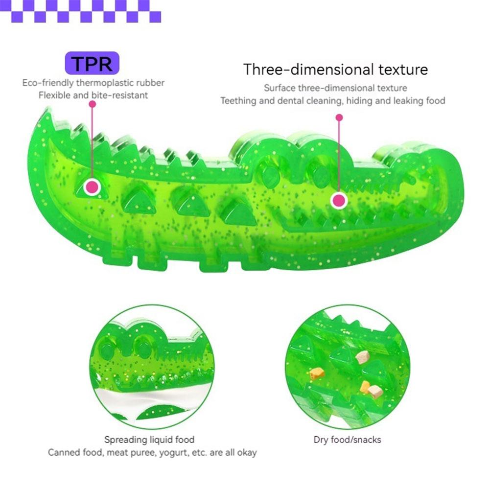 Dog Slow Feeder Toy Alligator Treat Interactive Dispenser Interactive Dog Toy for All Breed Sizes Dog