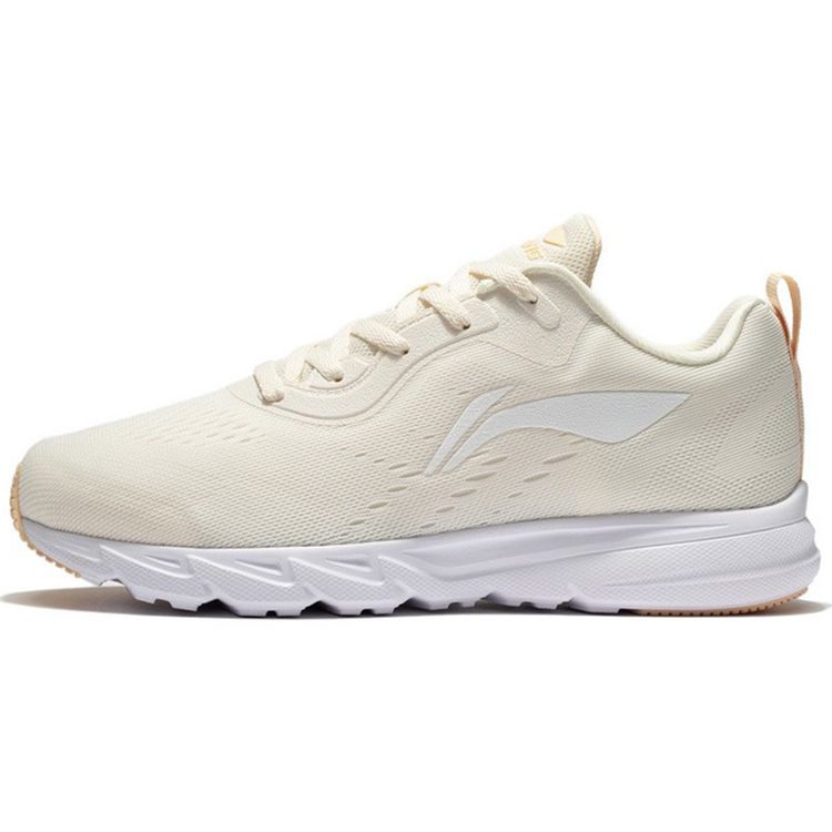 

Li-Ning Lightweight Shock Absorbing Non-Slip Durable Low-Top Running Shoes Women Sneakers Milk-Egg-Gray ARBR006-6