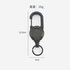 Easy-Pull Buckle Outdoor Camping Buckle Sports Mountaineering Buckle Retractable Keychain Backpack Buckle Steel Wire Multifunctional Anti-Lost Rope