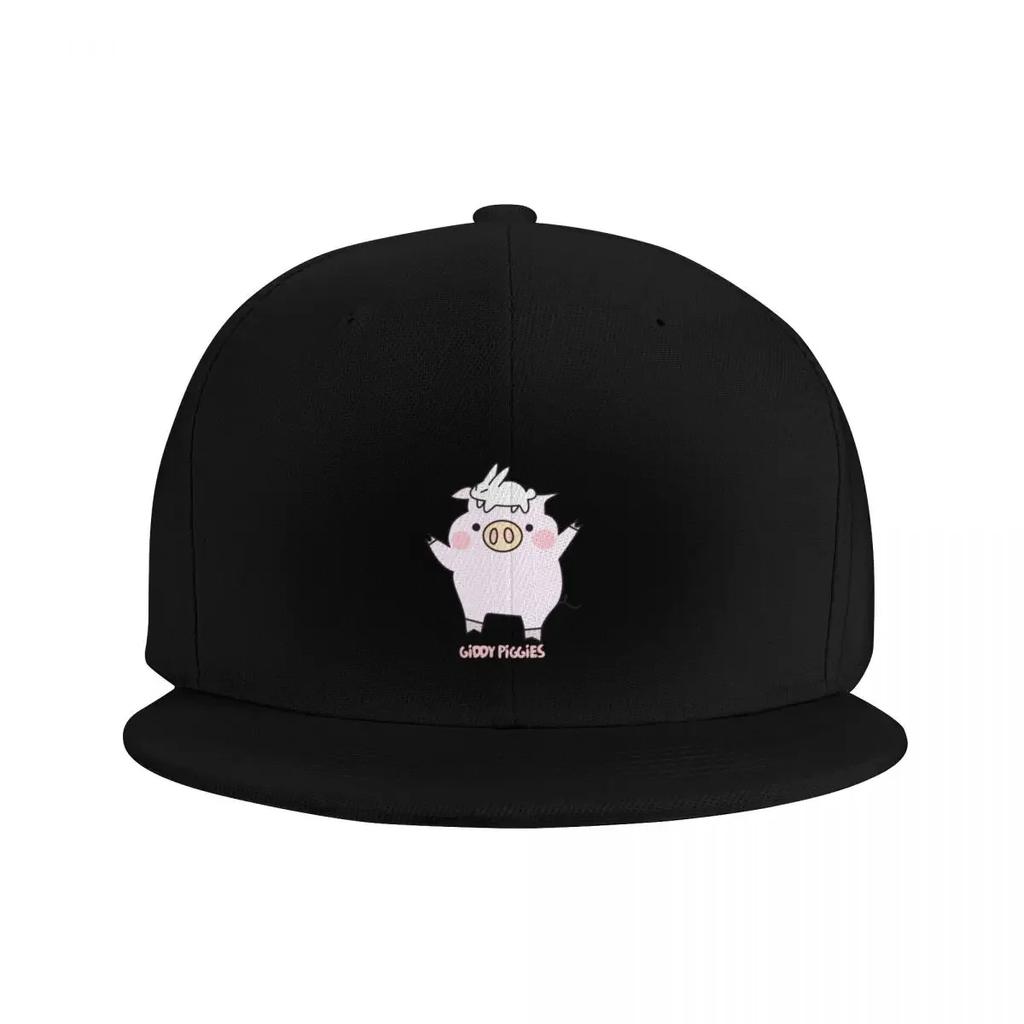 Giddy Piggies Love Bunny Baseball Cap Military Tactical Cap Beach Bag Women Beach Fashion Unisexs