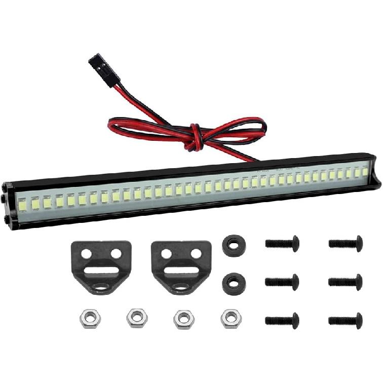 Globact Super Bright RC LED Light Bar Roof LED Lamp Kit 36 LED Light Bar for Traxxas TRX-4 SCX10 90027 SCX10 II 90046 RC4WD D90 1/10 RC Rock Crawler