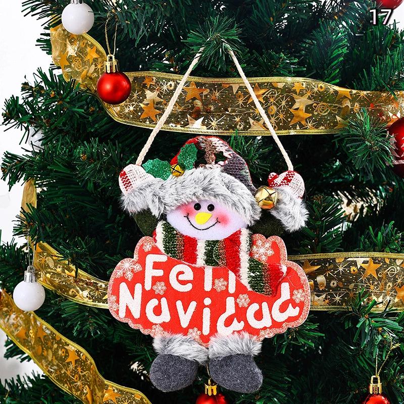 Christmas Doll Ornament Hanging Pendant Father Christmas Snowman Used For Holiday Home Decor Christmas Tree Party Acesssories