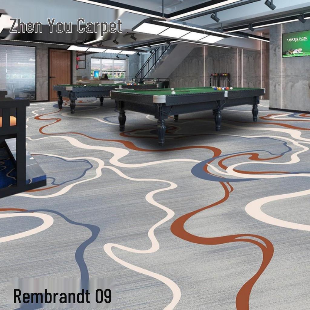 Fire-Resistant, Durable, Colorfast Billiard Room Nylon Carpet 650g
