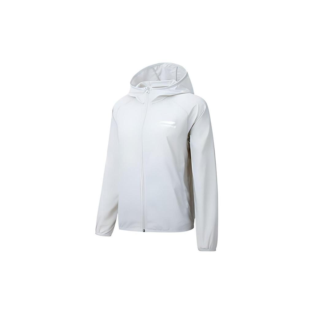 Li Ning Logo Printed Hooded Jacket Unisex Jackets Gray YFDT135-2