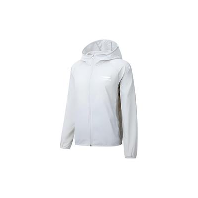 Li Ning Logo Printed Hooded Jacket Unisex Jackets Gray YFDT135-2