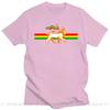 Novelty Red Yellow Green Stripes Rasta Lion Of Judah T Shirt Unisex Rastafarian Reggae Ethiopian Lion Flag Tshirt Jamaica Clothing