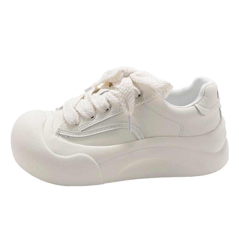 Fashion versatile high-end thick-soled heightening little white shoes women's 2025 new popular summer lightweight low-top board shoes
