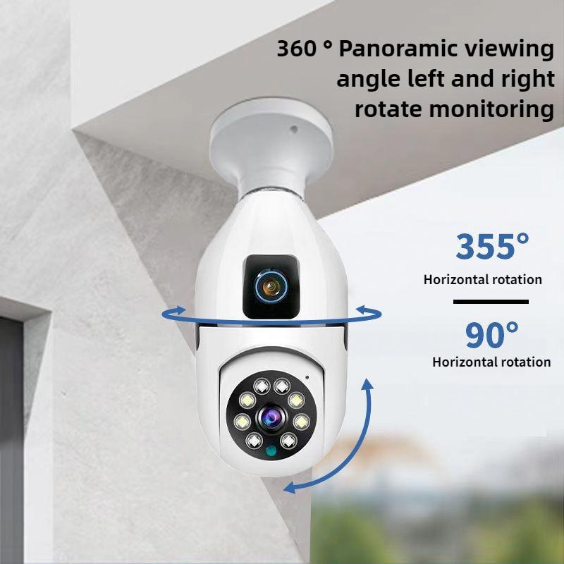 Indoor High Definition Monitoring Device Wireless Dual Screen Security Camera Night Vision Full-color Surveillance Camera