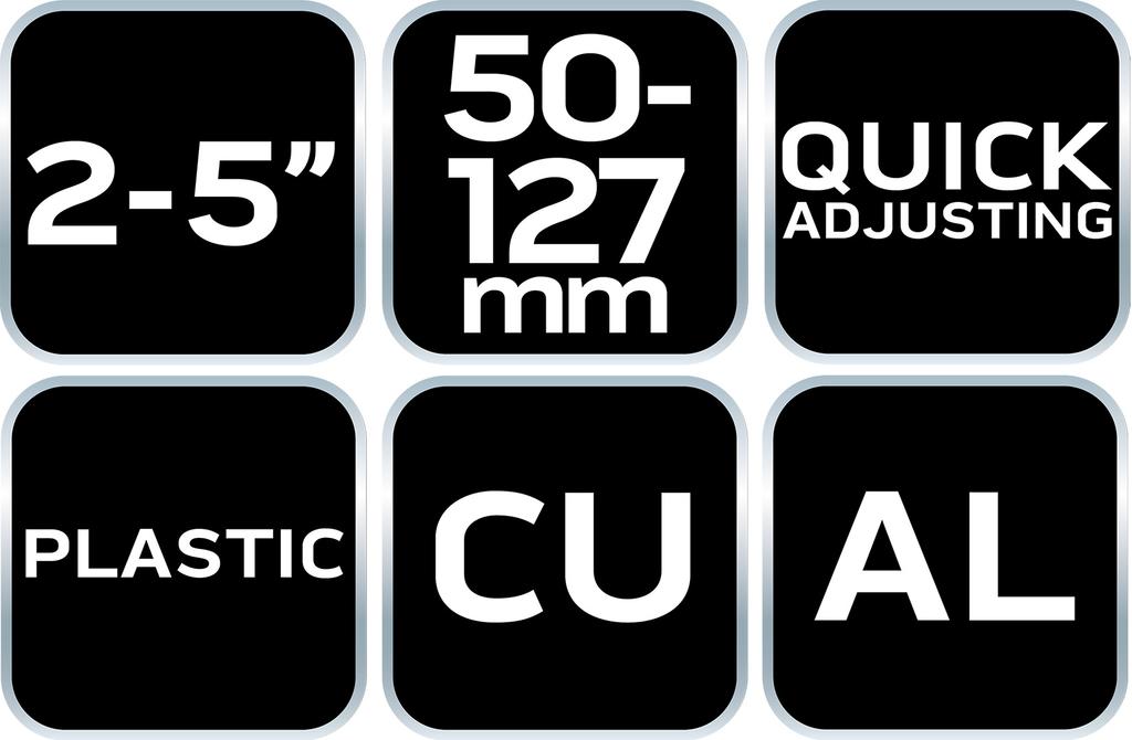 Copper and aluminum pipe cutter 50-127 mm