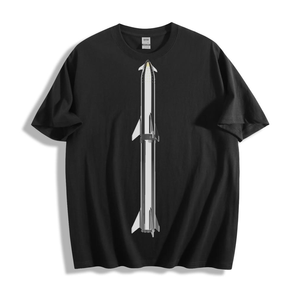 Stellar Rocket Launch T-Shirt - Sleek Space Journey Unisex Tee