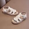 Kids T-strap Sandals for Girls 2025 Summer New Toddler Beach Roman Shoes Non-slip Versatile Chic Comfort Garden Wedding Footwear