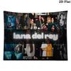 Lana Del Rey Poster Wandteppich Ästhetisches Wandbehang Gedruckter Stoffdecke Dekorative Wandteppiche für Schlafzimmer Wohnzimmer Heimdekoration