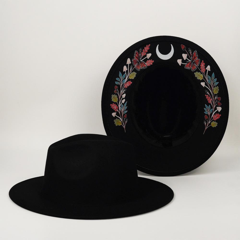 Bohemian Costume Cosplay Cap Butterfly Topper Hat Fashion Western Cowboy Jazz Hat Travel