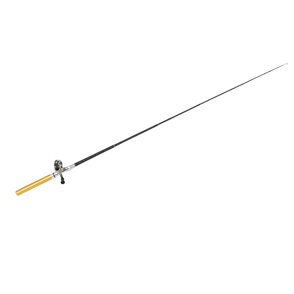 Fishing Rod Reel Combo Pen Portable Telescopic Lightweight Fib glass Fishing Rod Pen for Riv Lake