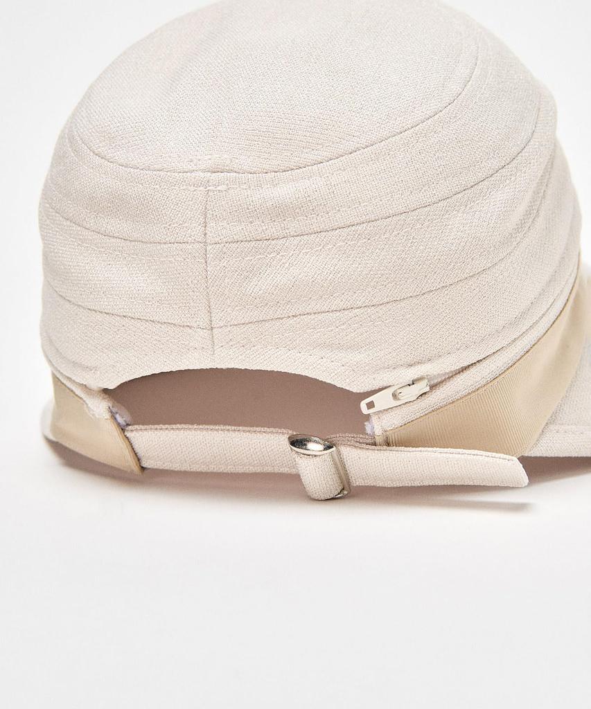 Munsingwear MG5SCP00L Visor Cap with UV Heat and Linen with Cosmetic Care WH00 Women's 2-Way Protection, Shielding, Material, Tape, White,