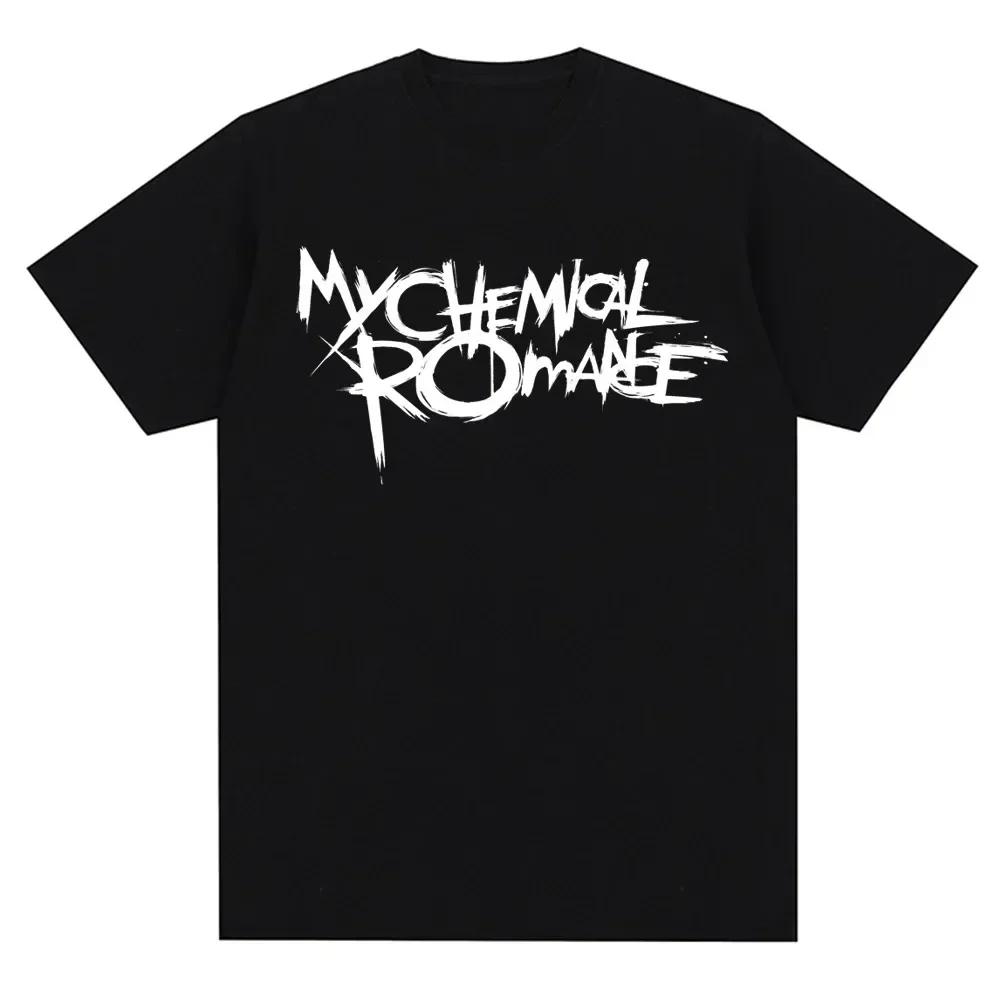 T-shirt Stampate My Chemical Romance Mcr Oversize Alta Qualità Comode Punk Emo Rock Moda Estiva Top
