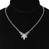 Hot Selling Bridal Necklace - Water Drop Zirconia Design with Diamond-Inlaid Details