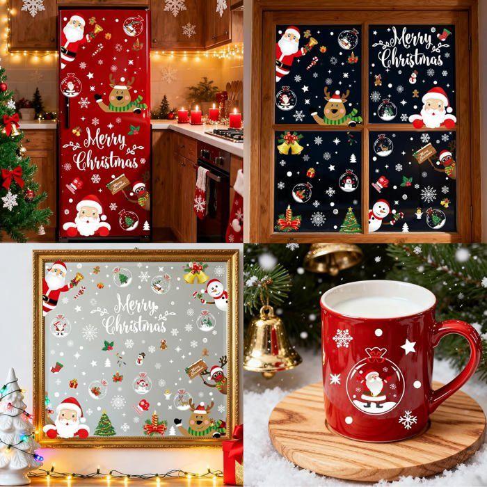 Christmas Sticker - 8 Decorative Plates for Window Glass Mirror Fridge Christmas Electrostatic Reusable Phonillico®