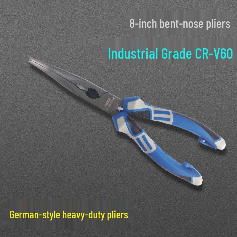 Universal Industrial Grade Multifunctional Pliers - Pointed Nose, Labor-Saving Wire Cutters & Strippers