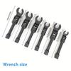 Professional Ratcheting Wrench Set Flexible Head Adjustable Spanners for Plumbing Automotive Repair Tool 6pcs Set 3/8 Interface
